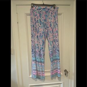 Lilly palazzo 32 inch pants with anchor motif